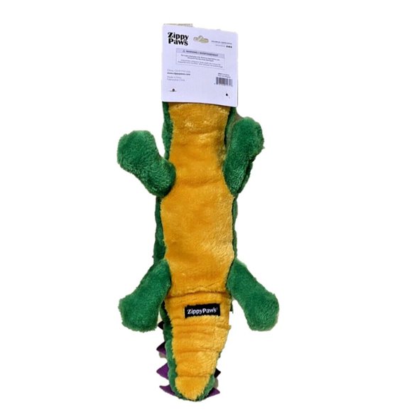 ZippyPaws Grunterz Alvin the Alligator Plush Dog 19" Toy NWT/NEW! - Picture 11 of 14